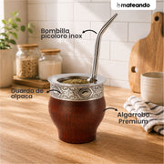 Mate Imperial Algarrobo Encerado Premium