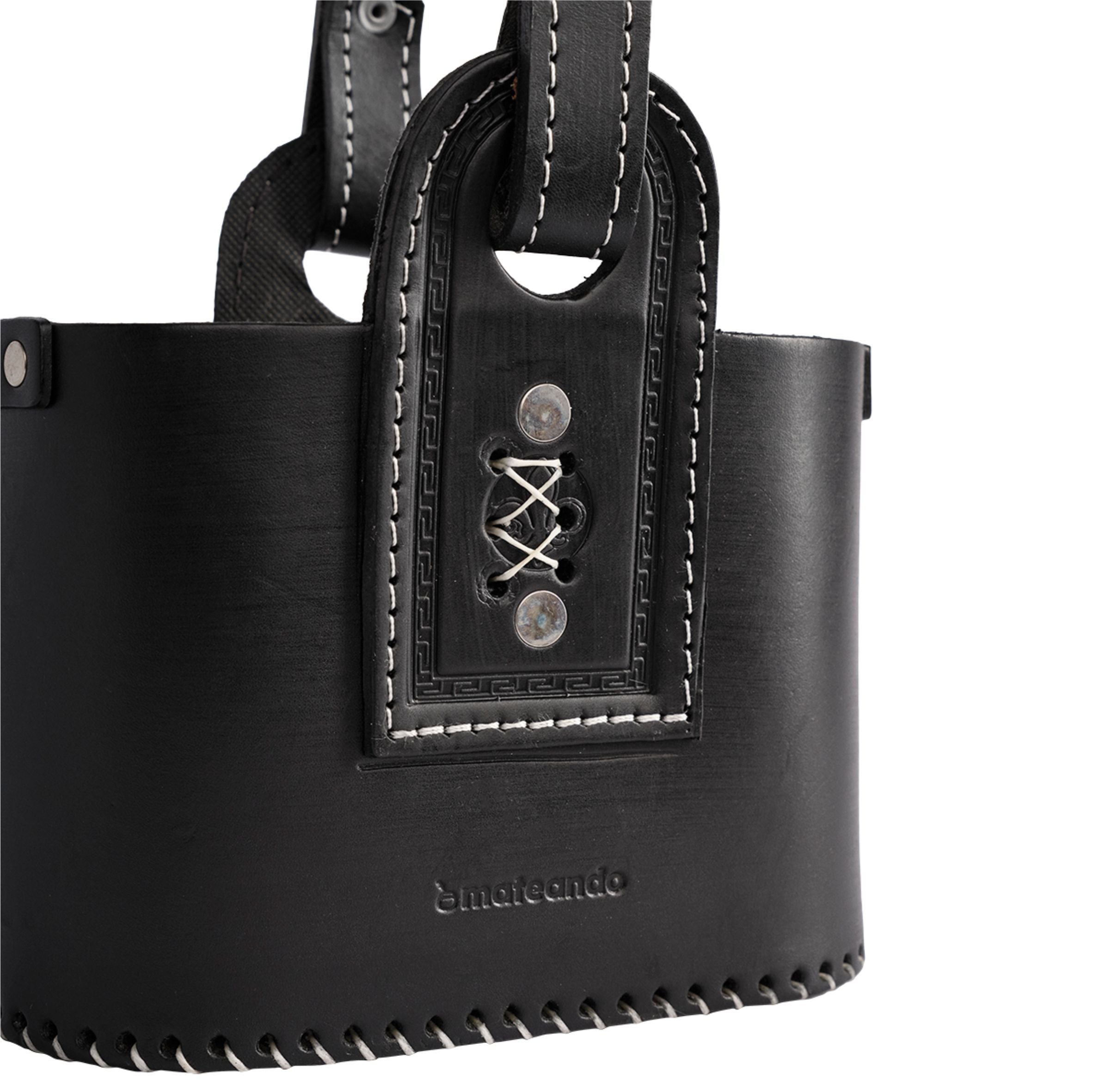 Canasta Matera de Cuero 2x2 Premium