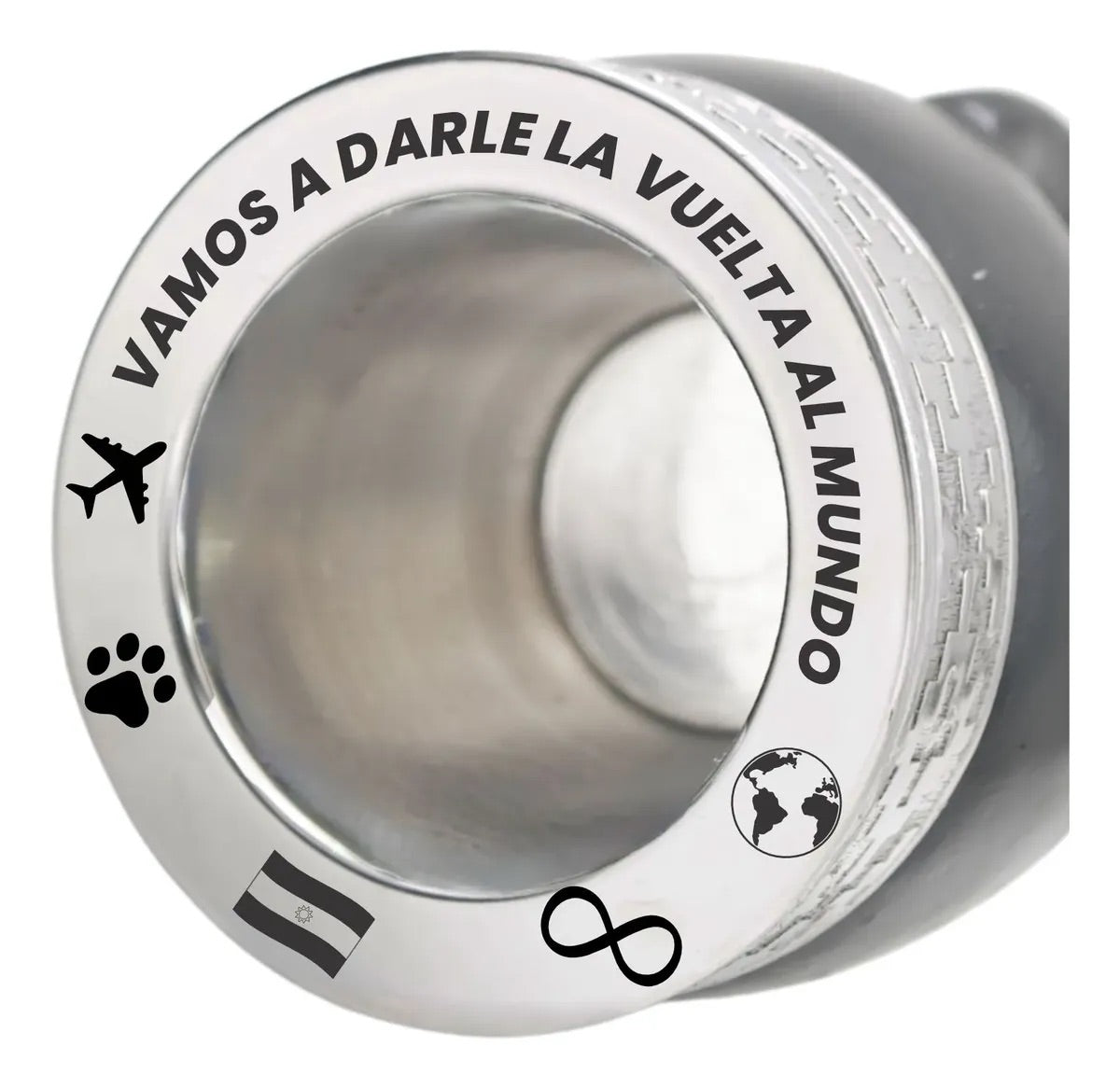 Mate Imperial Acero Deluxe Personalizado Con Bombilla Pico De Loro