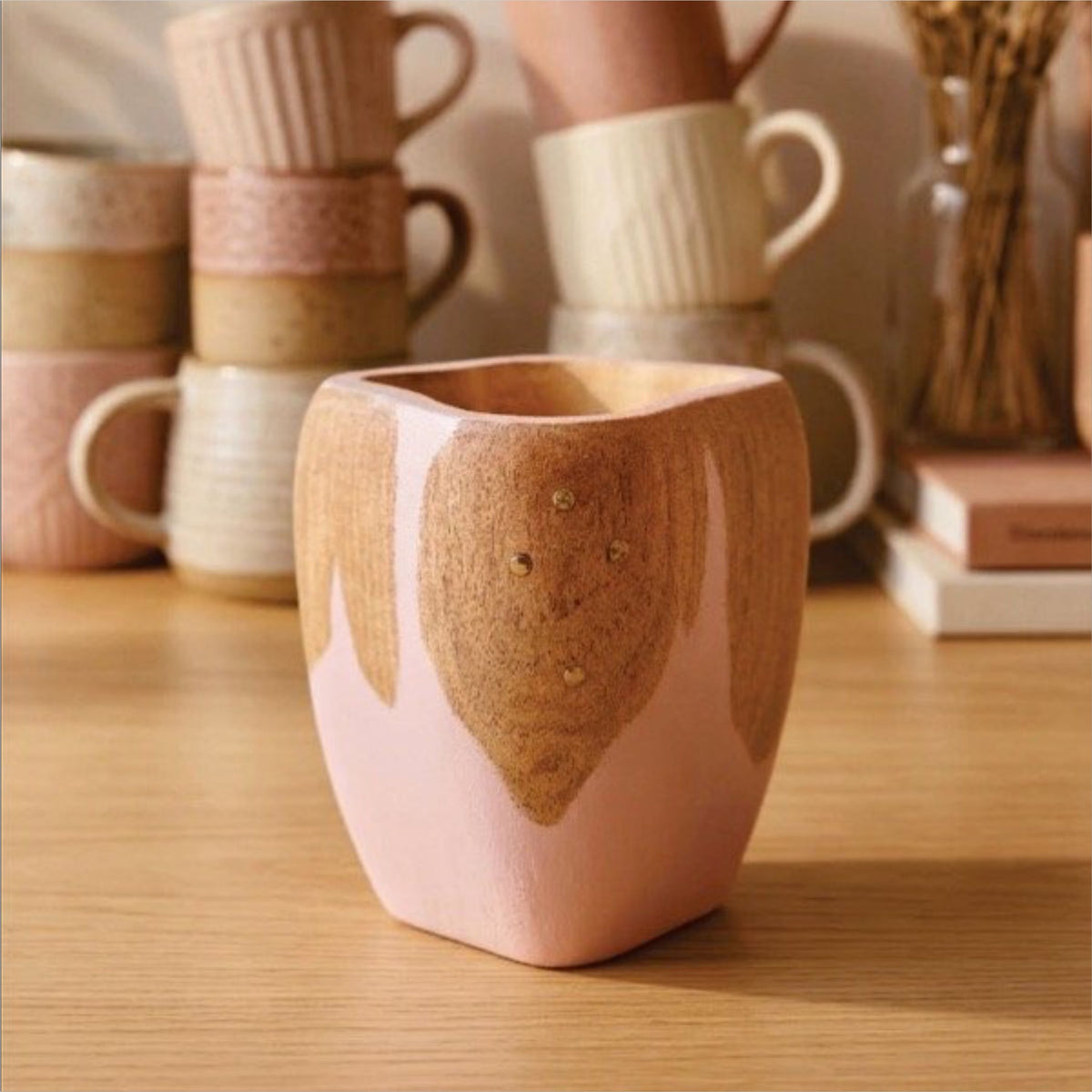 Mate Vaca Ranchero Rosa Quartz