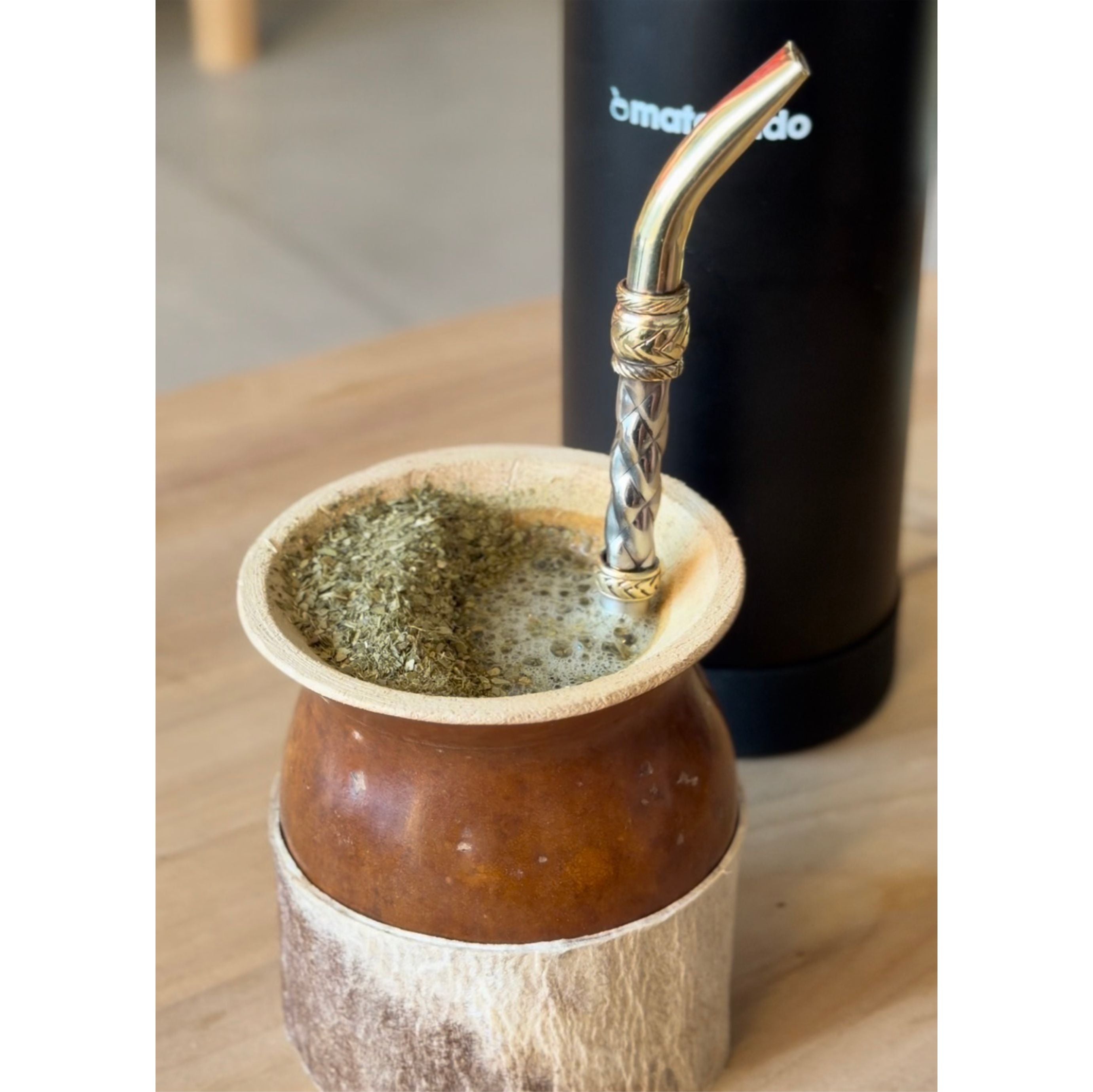Mate Criollo Con Base de Cuero