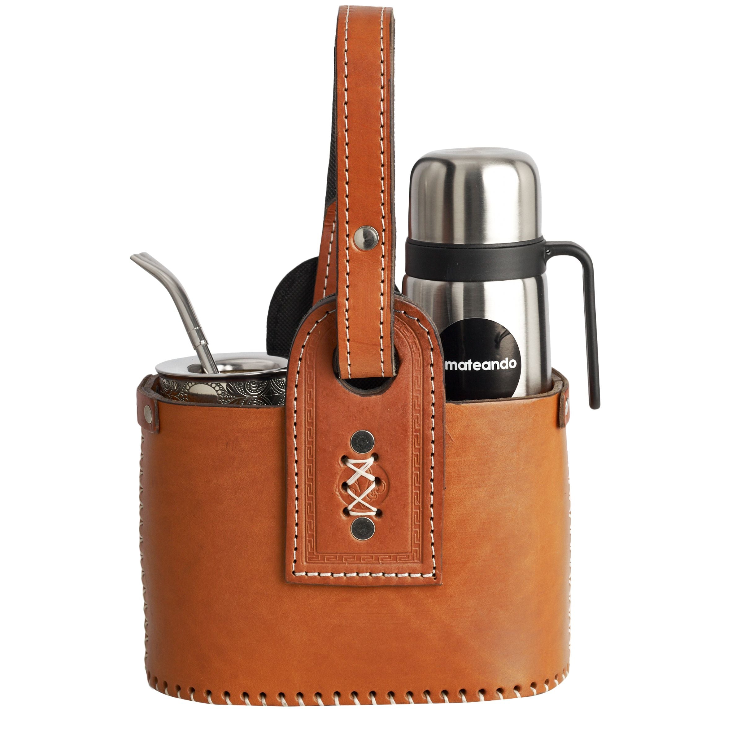 Canasta Matera de Cuero 2x2 Premium