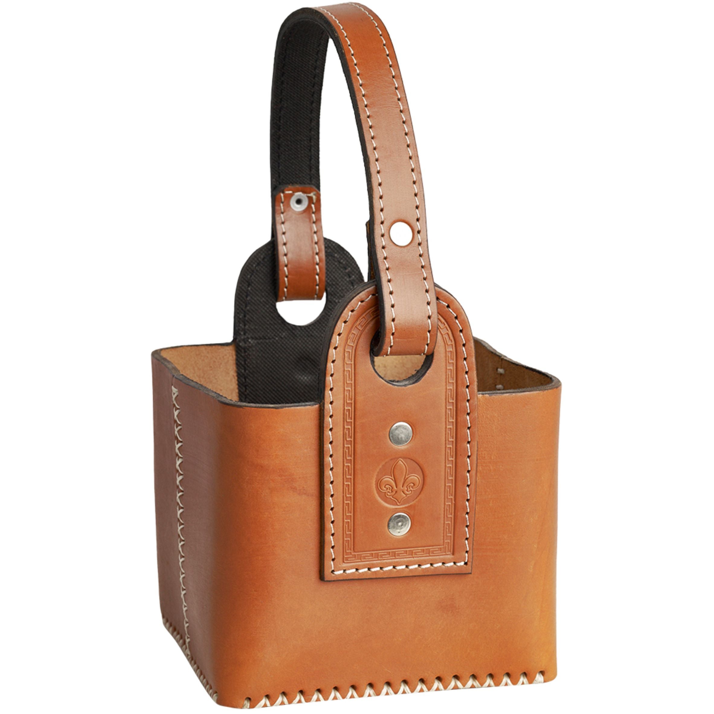 Canasta Matera Cuero Reforzada Premium