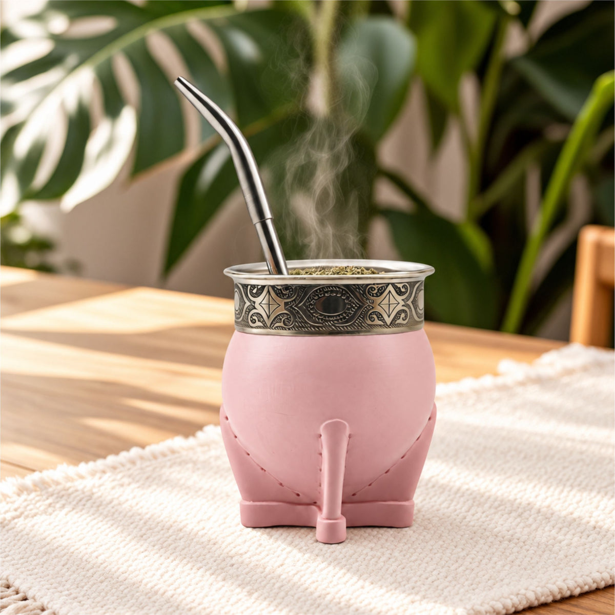 Mate Imperial Acero Rose Quartz