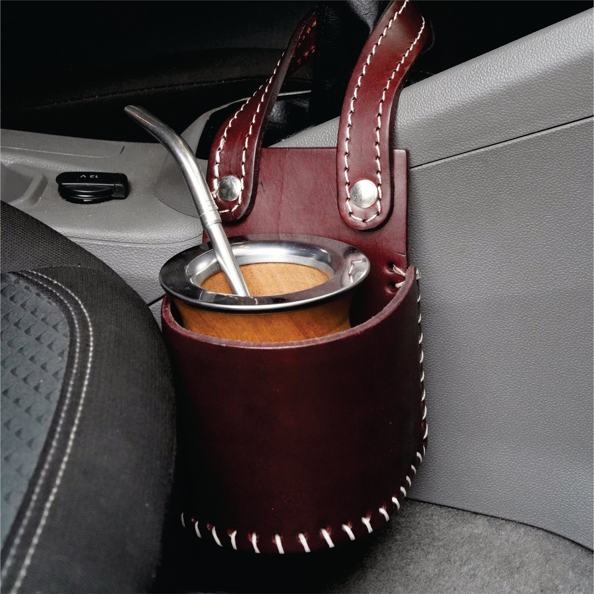 Portamate Rutero Auto Cuero