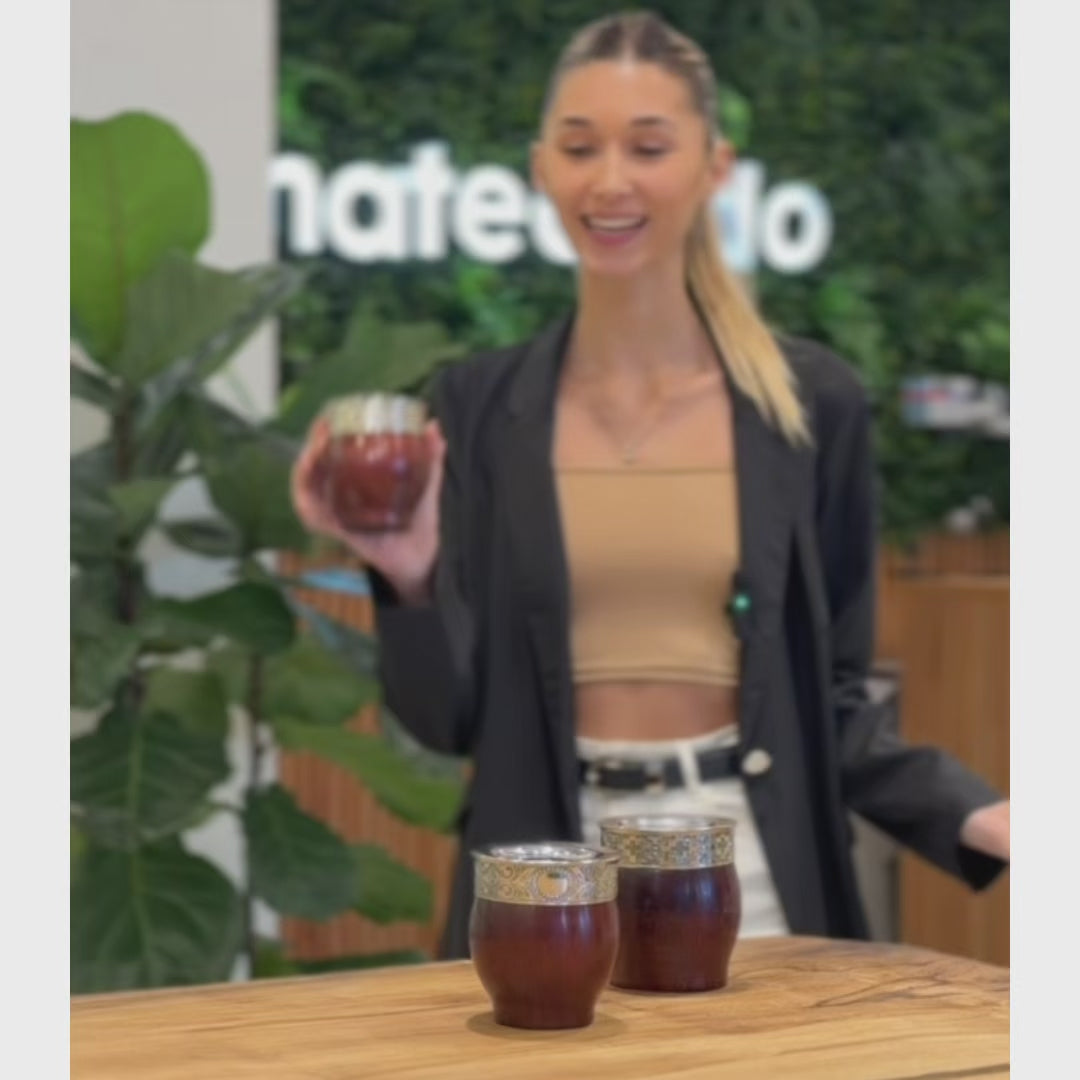 Cargar vídeo: Mate Imperial Algarrobo Encerado Premium