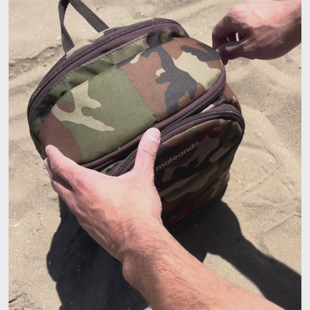 Cargar vídeo: Mochila Matera Camuflada Mateando Outdoor