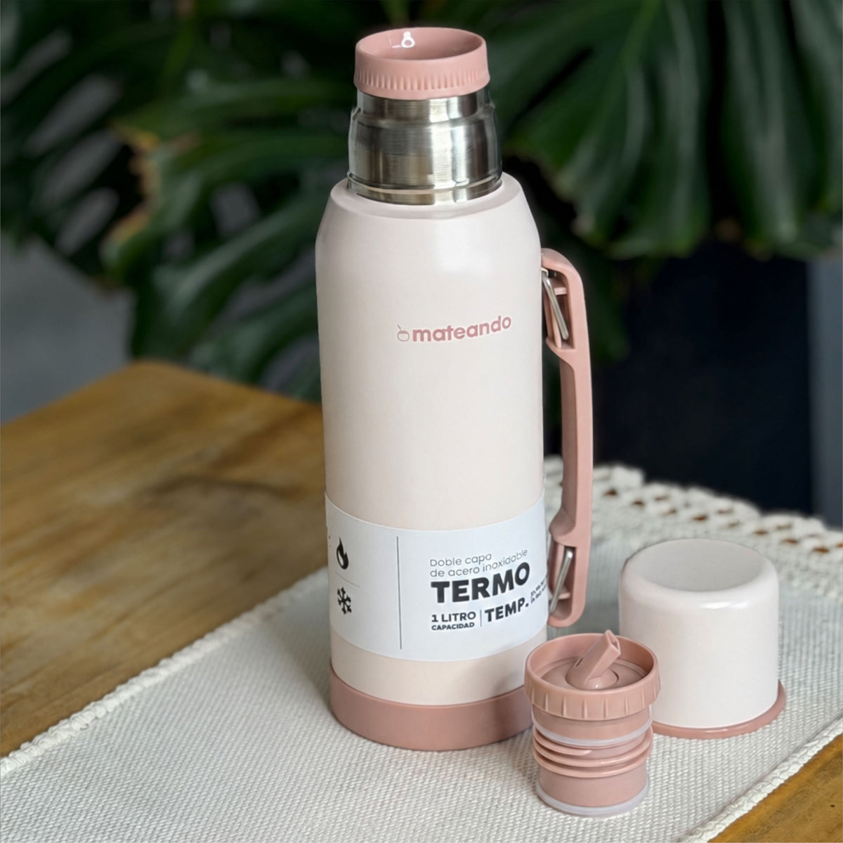 Termo Mateando Classic Rose Quartz 1 Lt