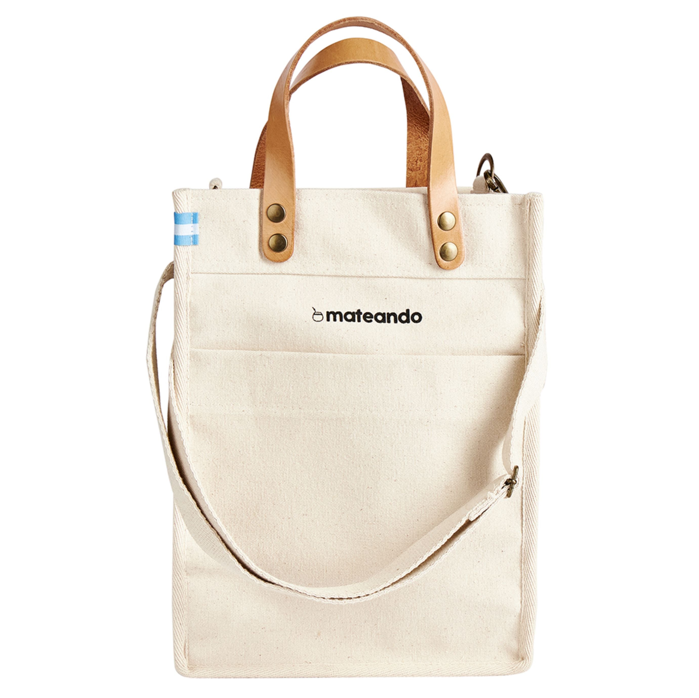 Set Matero: Mate Vaca + Bombilla + Yerbera Gamuza + Tote Matera