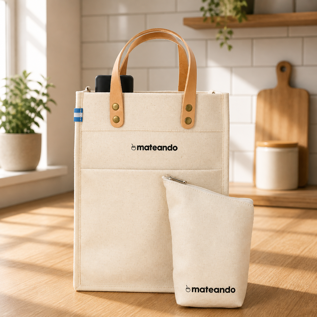 Tote Matera + Yerbera Lona Mateando