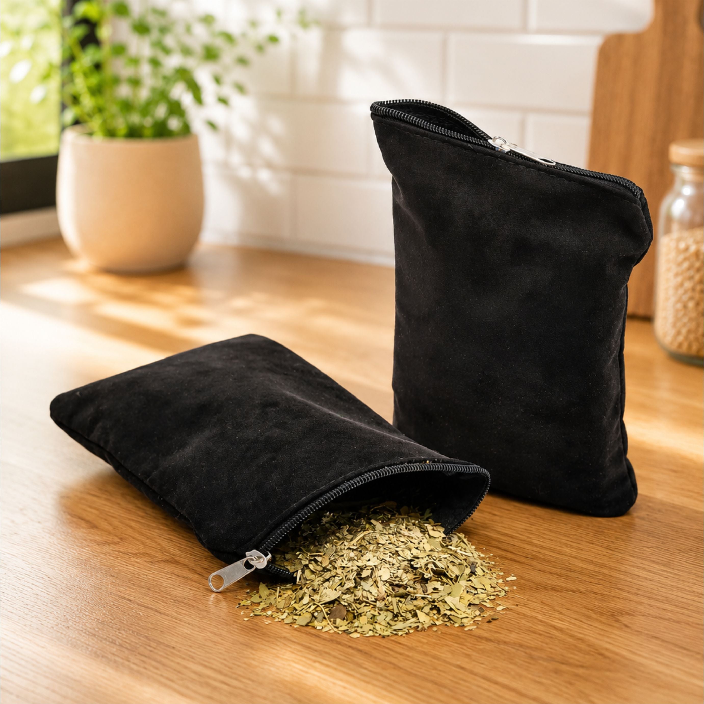 Yerbera Ecocuero Gamuzado 300grs Premium